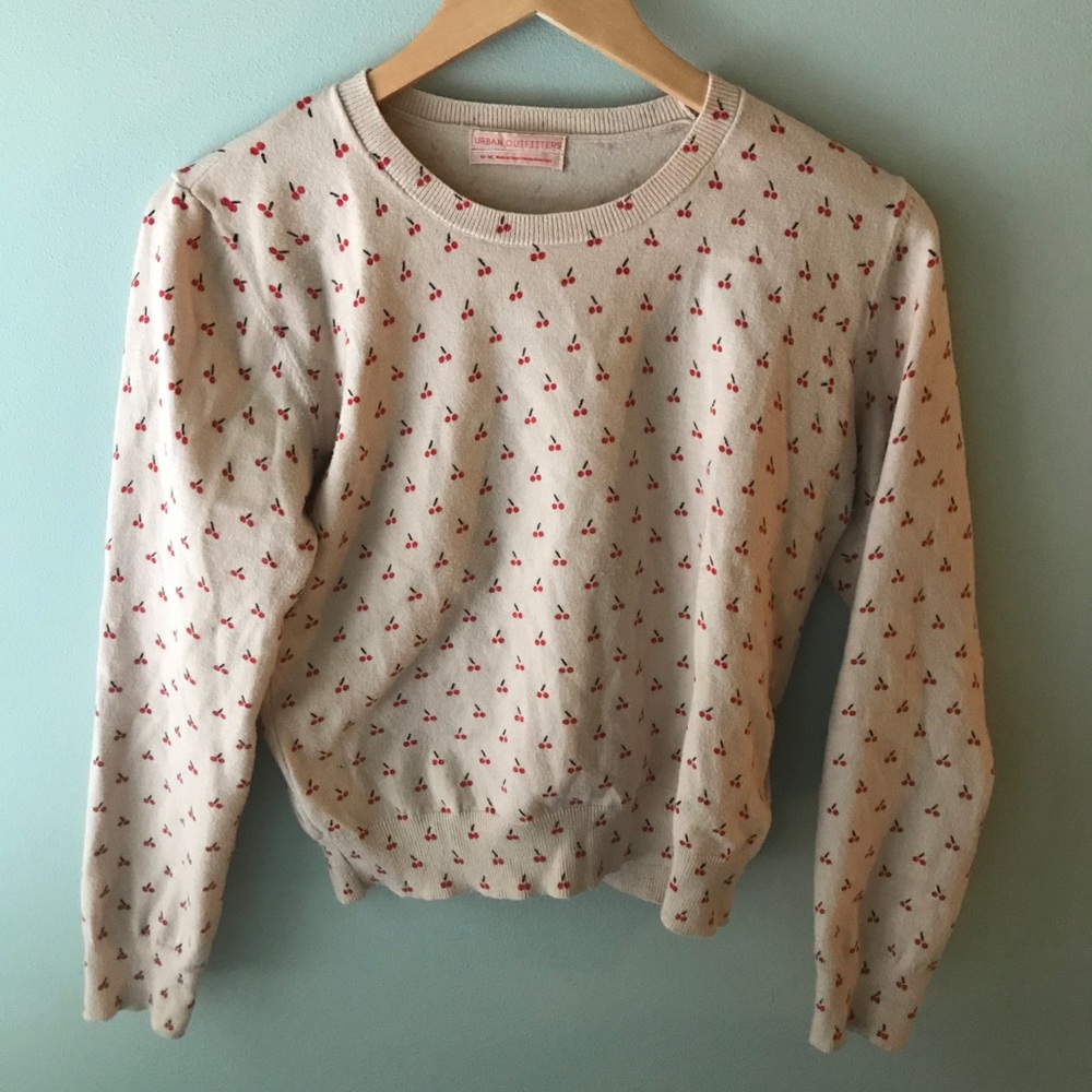 Urban Outfitters cherry sweater
